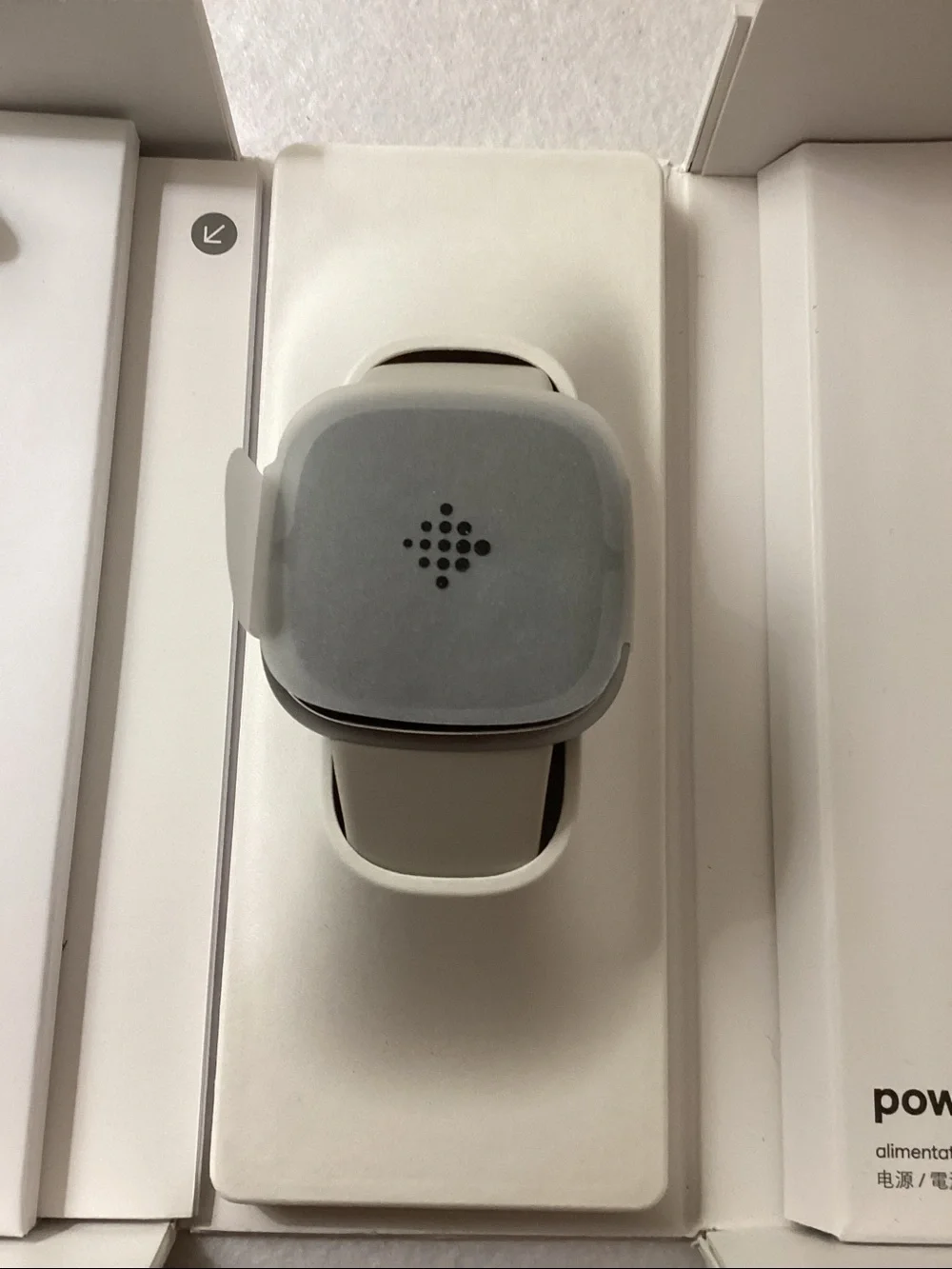 Fitbit Sense 2 Lunar White Platinum Smartwatch, 39mm